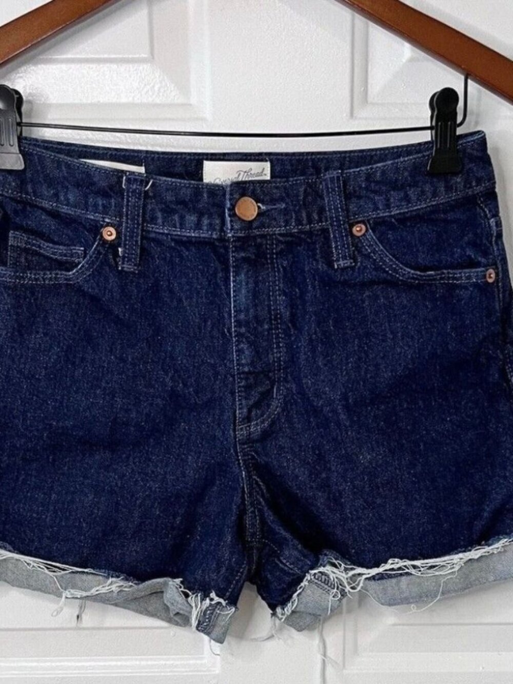 Universal Thread Dark Blue Jean Shorts - Picture 6 of 10